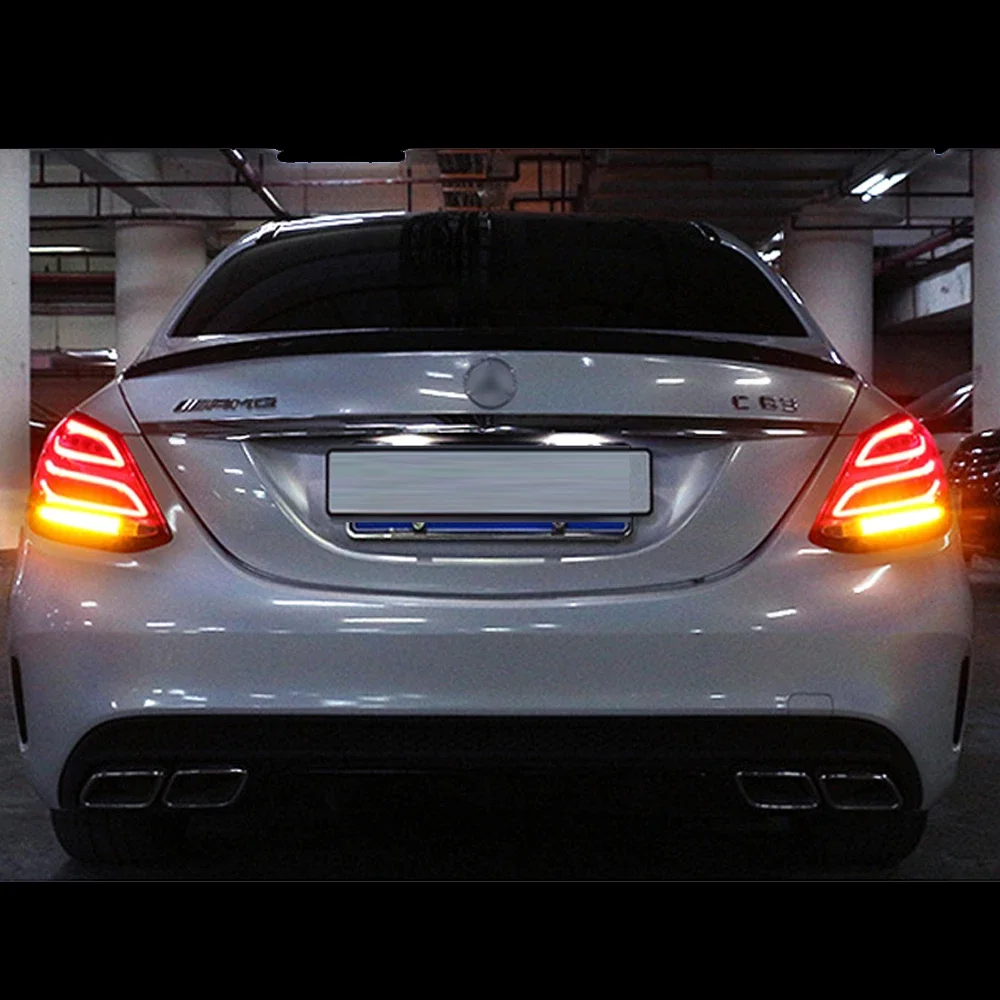 Car Tail Lights For Mercedes-Benz W205 C180 C200 2014-2020 new style full LED Dynamic Turn Signal Light Tail Lamp Assembly