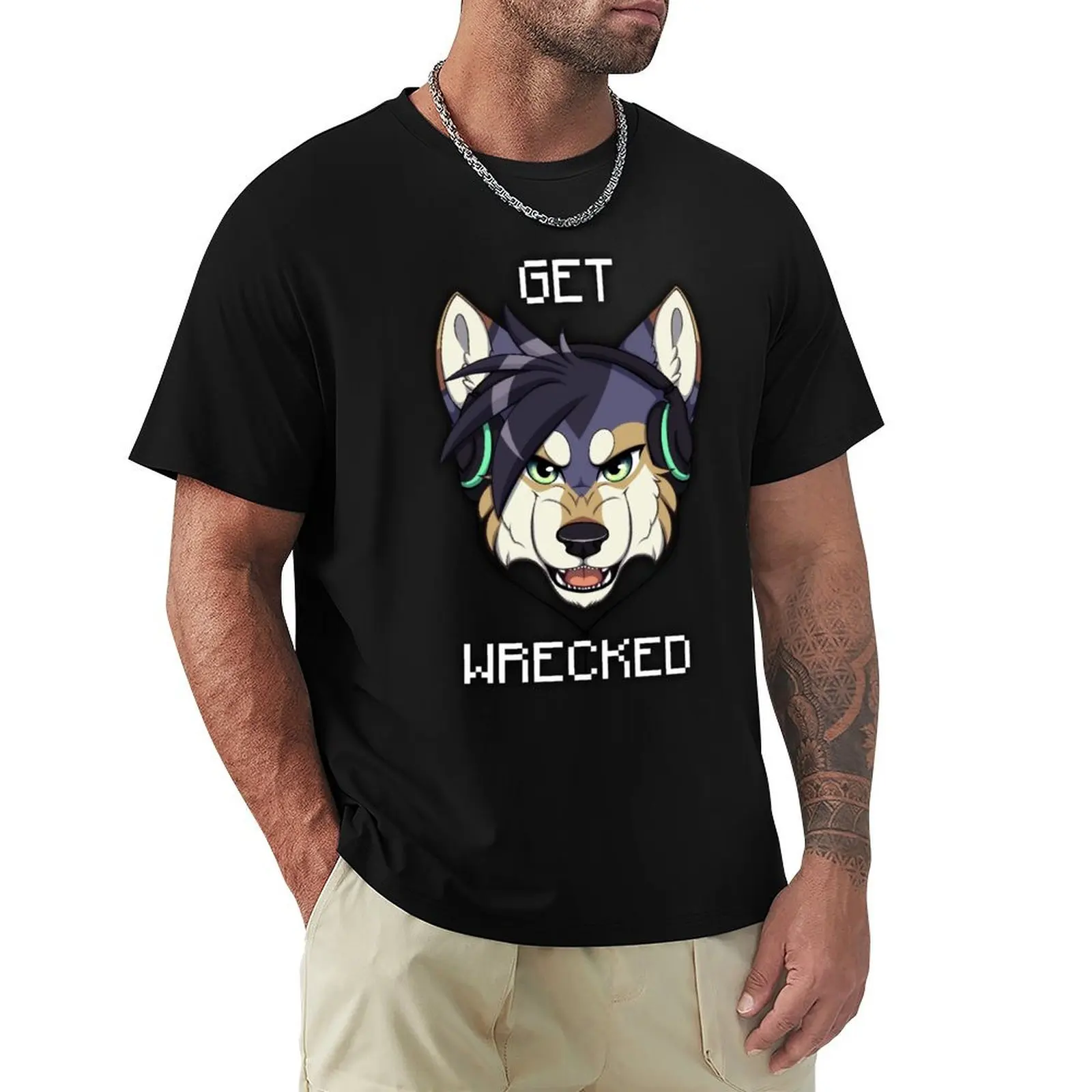GET WRECKED - Wolf T-Shirt UV Protection Outdoor Tee Shirt