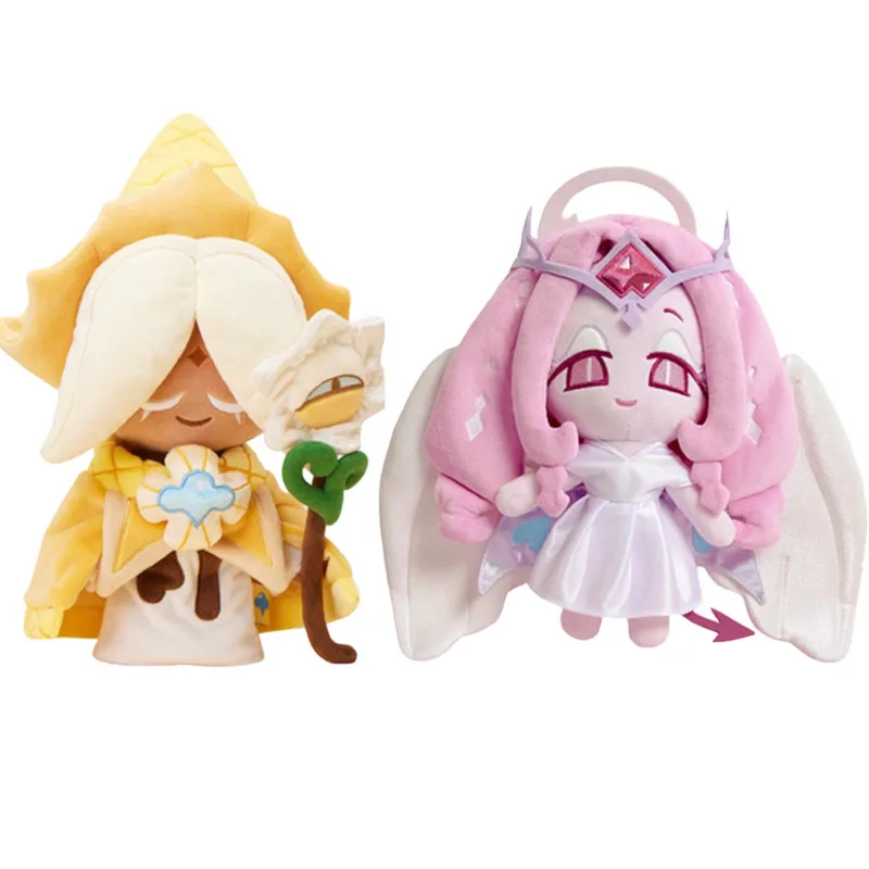 

25cm Cookie Run Kingdom Plushie Pure Vanilla Cookie Stuffed Doll Eternal Sugar Cookie Plush Toys Home Decorative Xmas Gifts