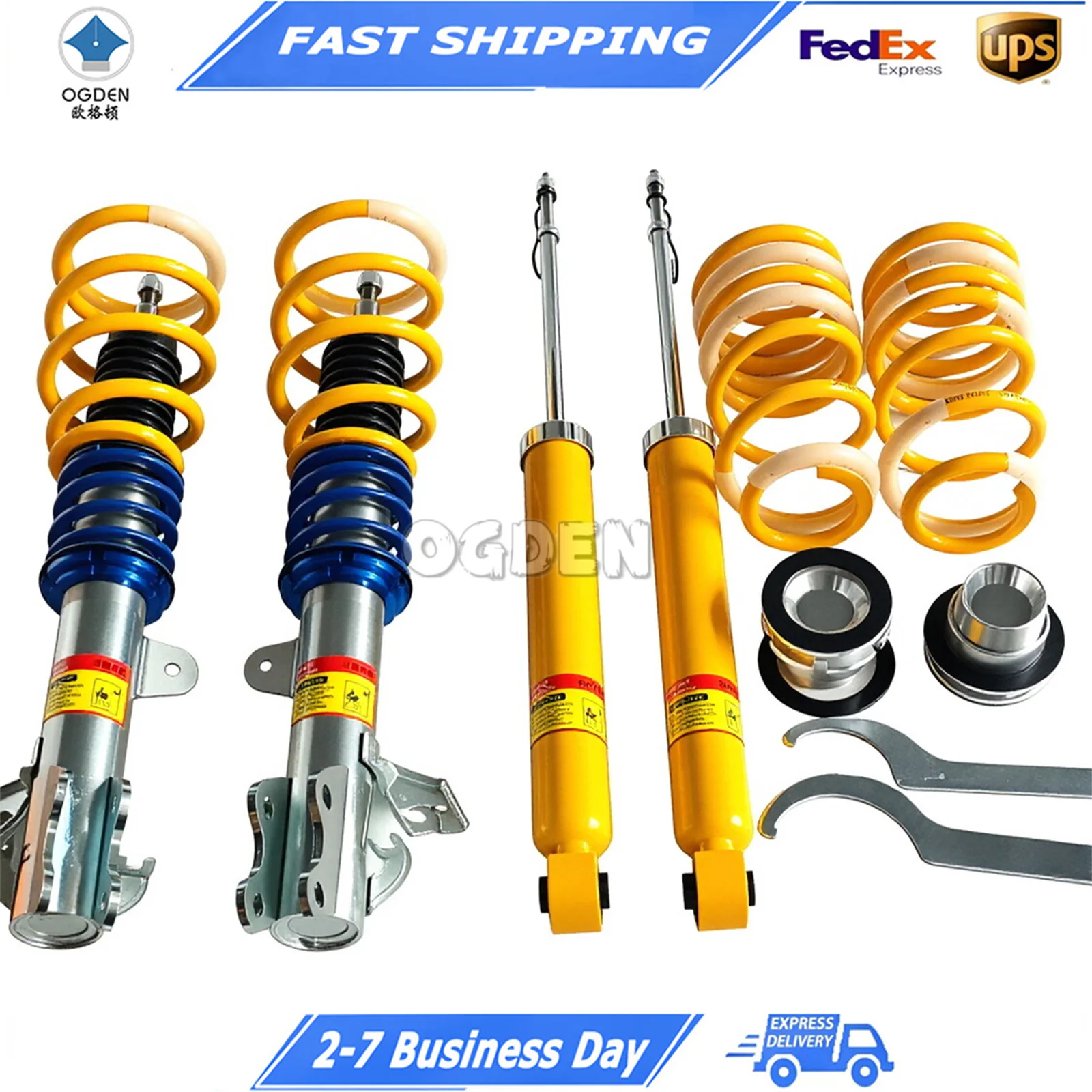 OGDEN Height Adjustable Coilovers for Old Tiida, Use OEM Top Mounts
