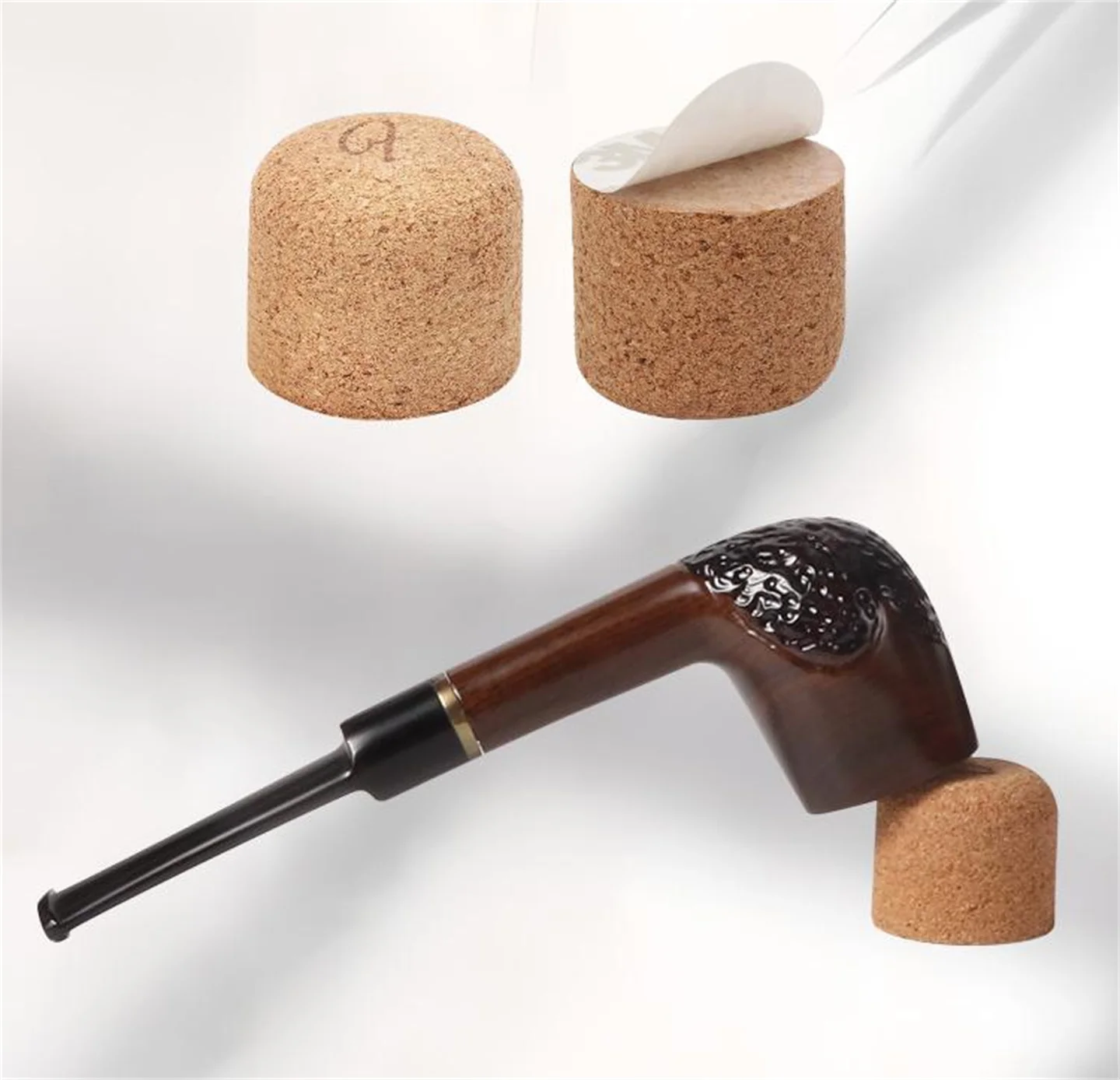 Juego de cachorros de madera de ébano, caja de regalo para hombre, cuchillo para tabaco, elemento filtrante, accesorios para marco de tuberías