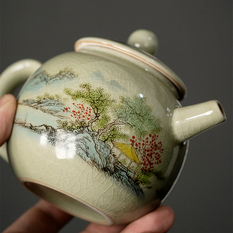 المناظر الطبيعية الفخار غلاية خمر إبريق الشاي حفل الشاي مجموعة الحليب شاي الألونج التعادل غوان يين الياسمين العتيقة Teaware نوع