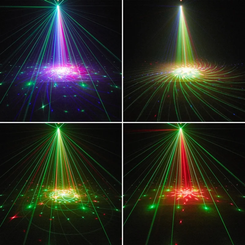 Luces de fiesta Dj Disco luz patrón proyector DMX control remoto baile cumpleaños Bar Karaoke Navidad decoración de boda