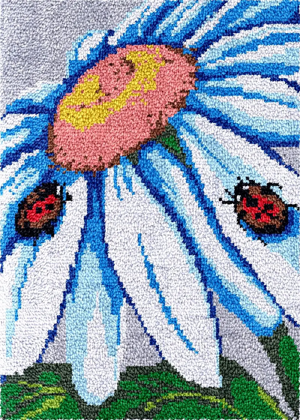 

Smyrna большие наборы крючков-защелок, коврики, хризантемы, набор для вышивки ковров, пластиковый холст, изготовление сумок «сделай сам», божьи коровки, гобелены, поделки