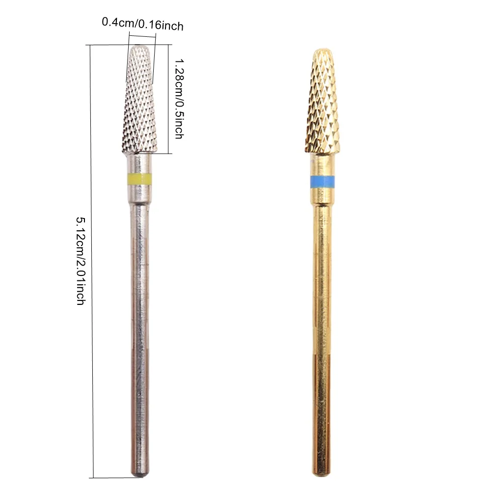 لقم مثقاب الأظافر 3/32 بوصة - لقم تايفون، ثنائية الاتجاه، لقمة كربيد (ناعمة)، إزالة سريعة، شكل وأظافر أكريليك ناعمة أو جل، تابع دقيق