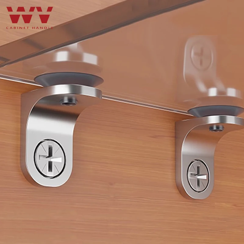 Zinc Alloy Shelf Support Pegs L-Shaped Wardrobe Shelf Fixed Brackets Bookcase Wooden Glass Layer Board Furniture Bracket Holder