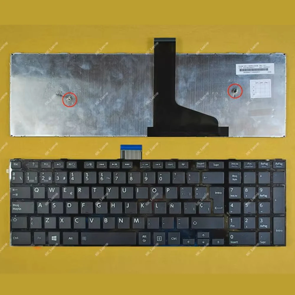 

Новая испанская клавиатура SP Teclado для ноутбука Toshiba Satellite C50 C50D C55 C55D C55-A series глянцевая рамка черная WIN8