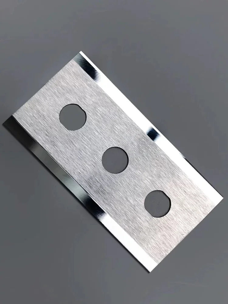 HSS 3-hole blade Plastic film paper cutting knife Security blade Machine cutting blade Waist hole blade  Razor knife
