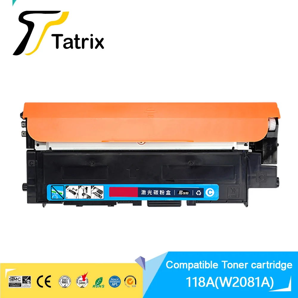 Tatrix For hp 118A Compatible Toner Cartridge W2080A W2081A W2082A W2083A For HP Color Laser 150a/150nw MFP 178fnw/ MFP 179fnw