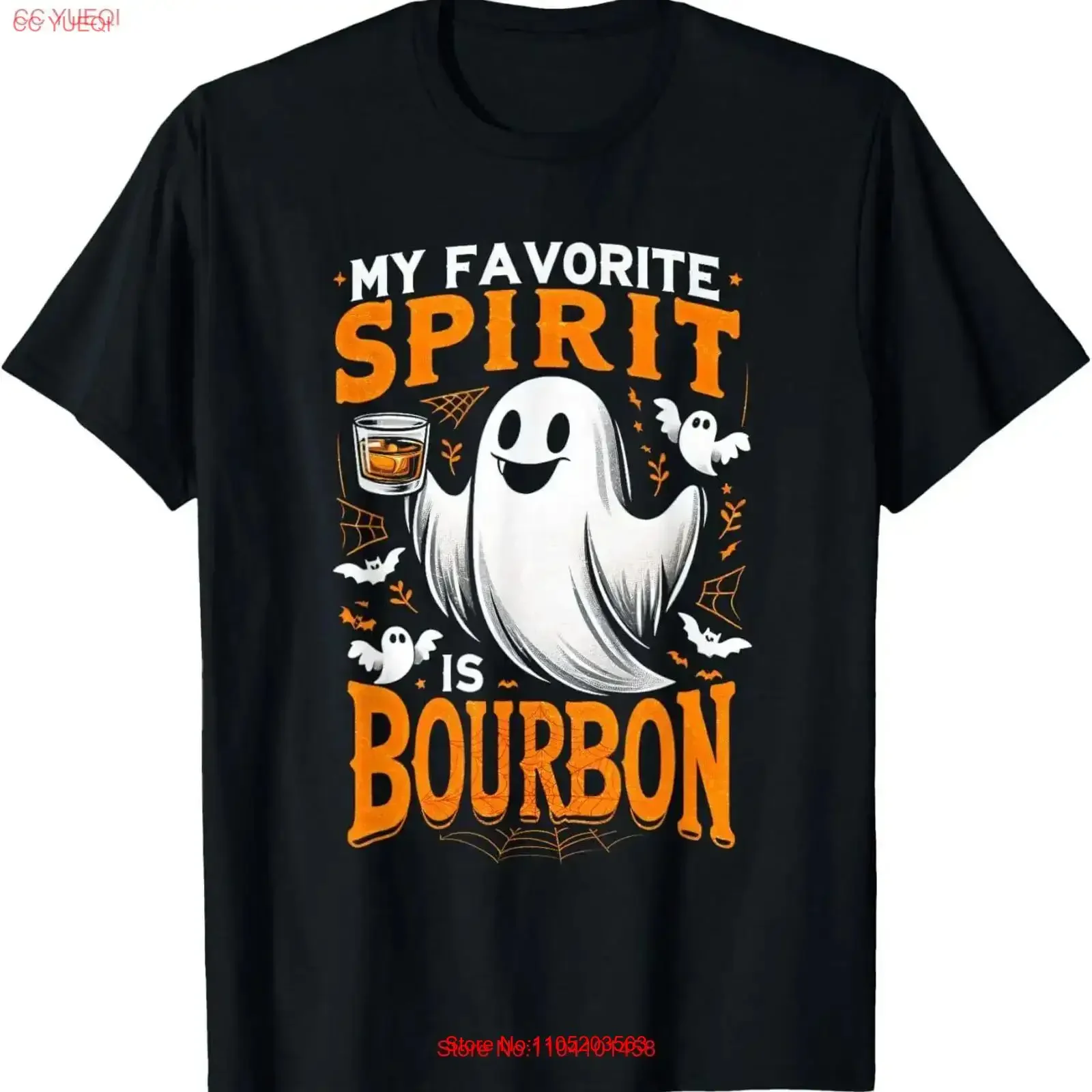 

Мой любимый дух бурбон, забавный костюм призрака на Хэллоуин, футболка, винтажная модная футболка с рисунком, модная мужская растягивающаяся унисекс