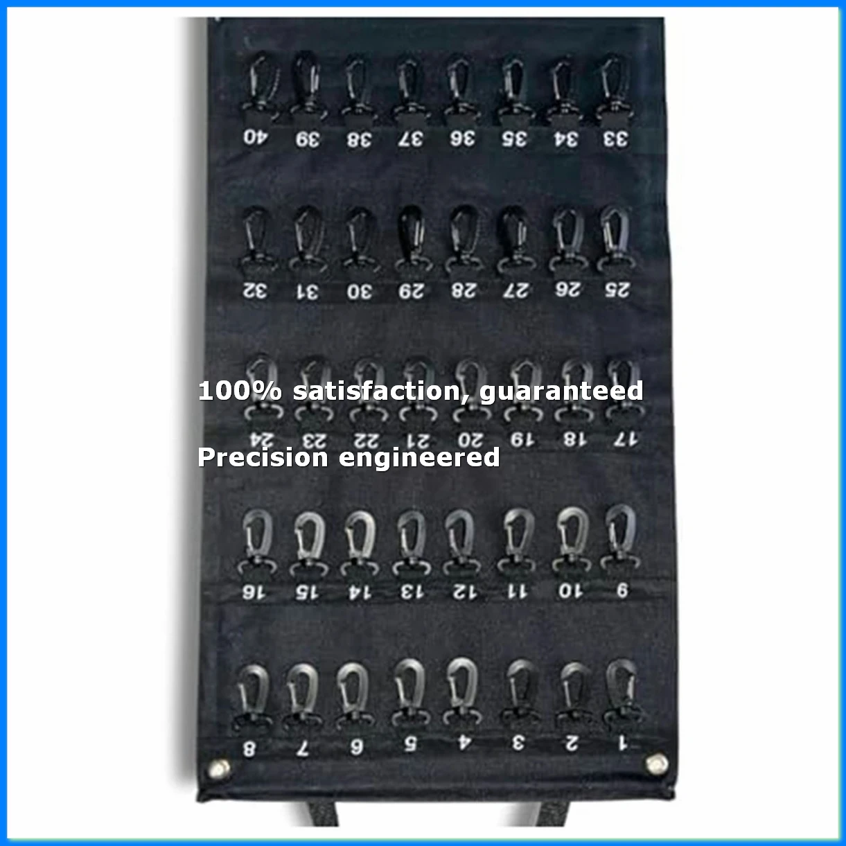

Versatile Roll-Up Key Storage Box, Weatherproof Portable Storage Box, Holds 40 Keys, Security Hook, for Home Office-ELEC