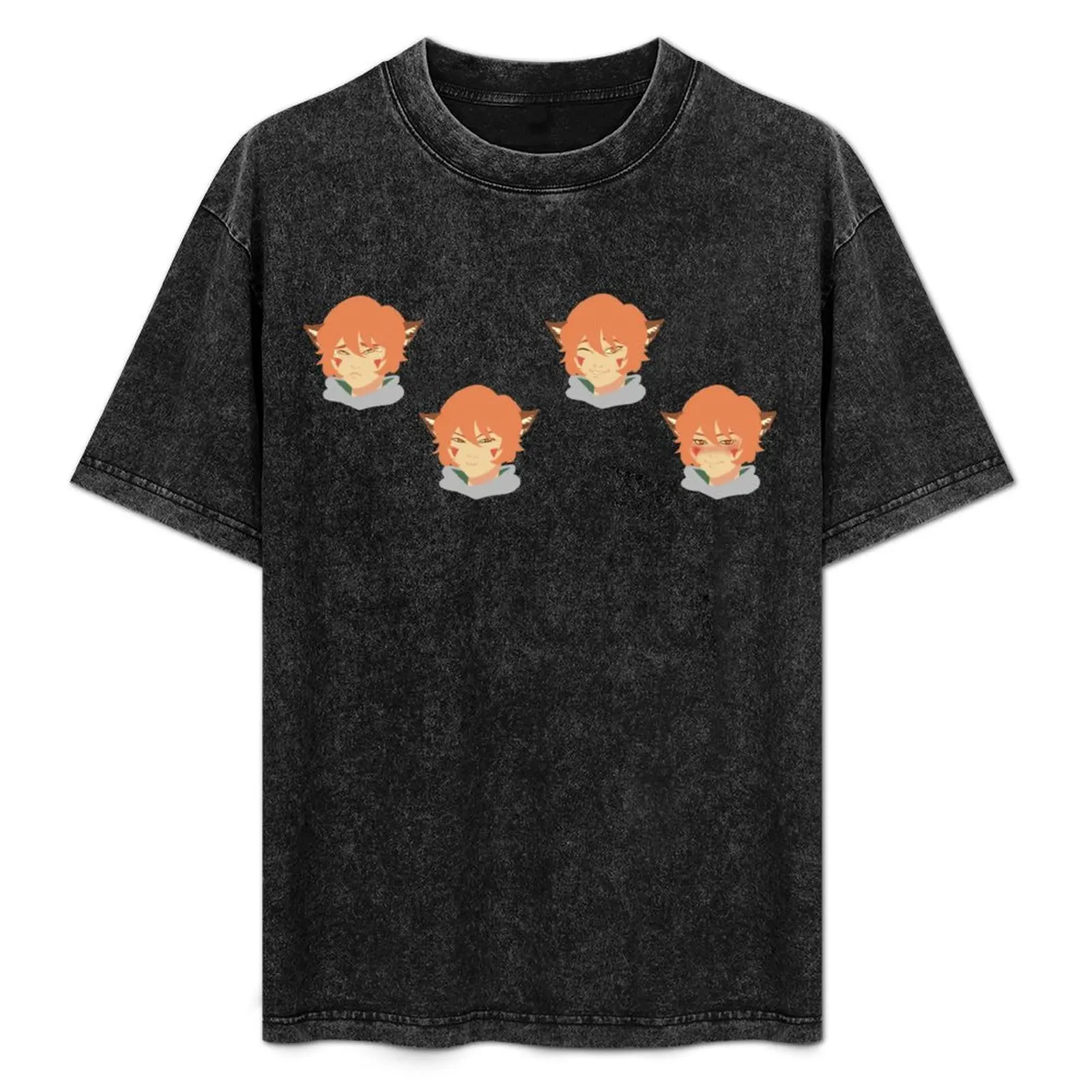 

Ren Hana Boyfriend to Death 2 Sticker Set + Pattern T-Shirt Casual Everyday Wear T-Shirt