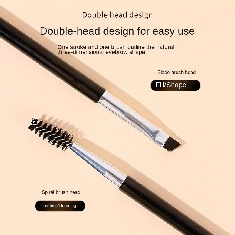 4 Uds nuevo producto cepillo de cejas de doble cabeza cepillo de cejas cepillo de sombra de cejas peine de cejas cepillo de dos cejas