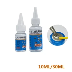 10/30ml Stainless Steel solder Flux Liquid Flux 18650 Battery Welding Soldering Paste Flux for Metal Zinc, Nickel, Iron, Copper