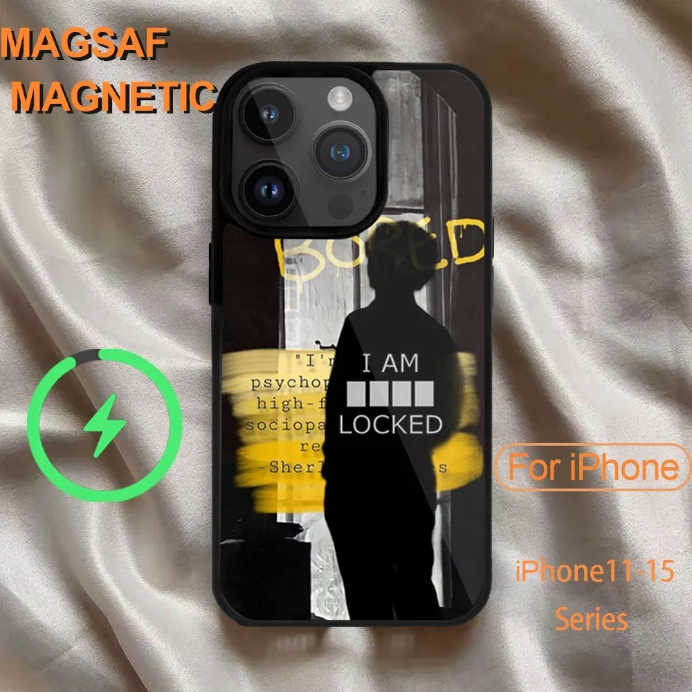 221b S-Sherlock H-Holmes  Phone Case  For iPhone 14 13 12 11 15 Pro Max Magsafe Wireless Charge Plus Mini Cover