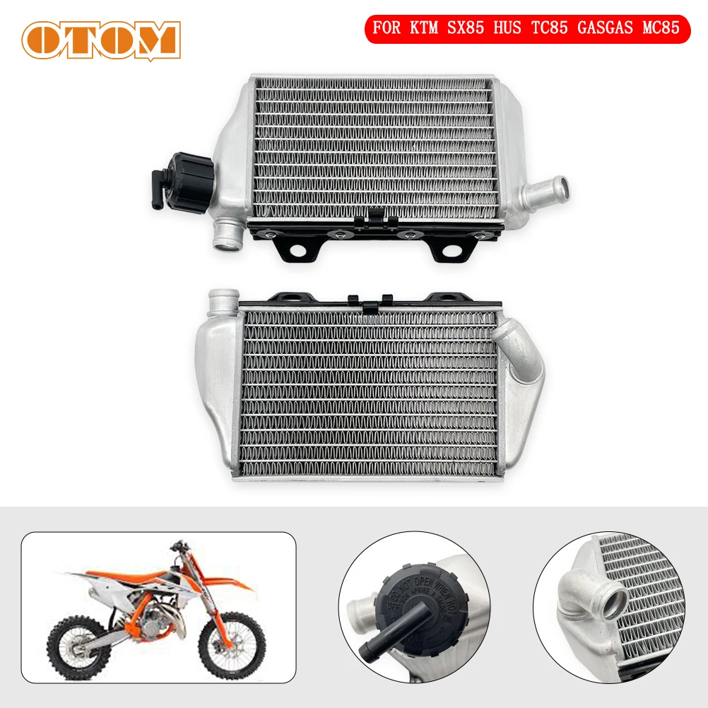

OTOM Motorcycle Radiator For KTM SX 85 HUSQVARNA TC GASGAS MC Cooler Cooling Water Tank Pit Dirt Bike Motocross Left Right Side