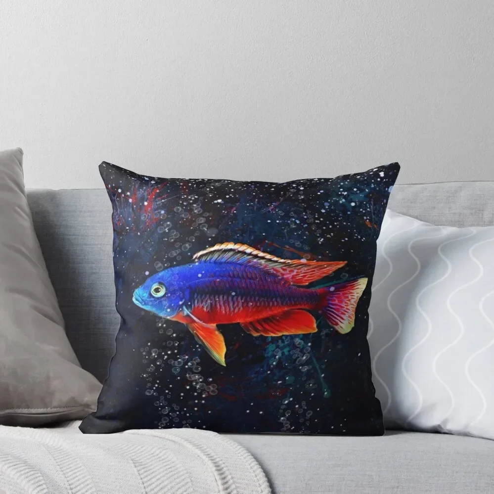 Red Empress African Cichlid Throw Pillow Decorative Cover For Living Room Pillowcases Cushion Covers Sofa pillow