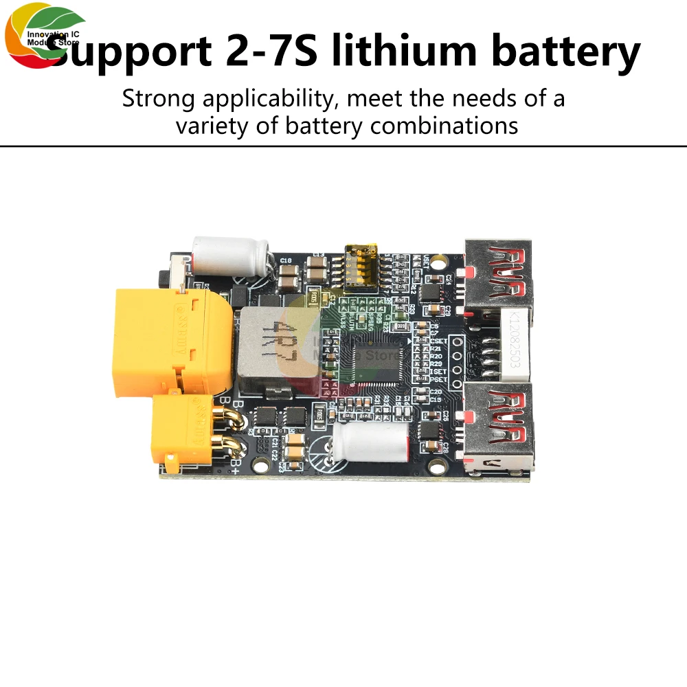 

2-7S 100W Charging Module Fast Charging Mobile Power Motherboard Support Lithium Battery Lithium Iron Phosphate