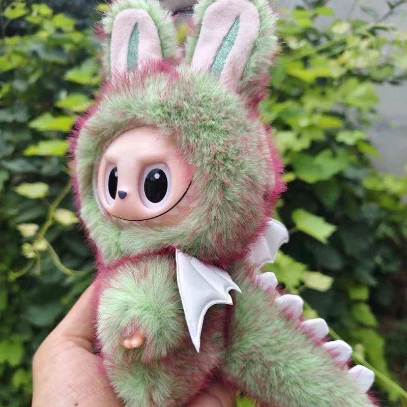 

10 стилей для Labubu Rainbow Tie Dye, одежда с крыльями ангела, модифицированная кукла своими руками, такая же одежда, наклейки для глаз Labubu, кожаная обувь