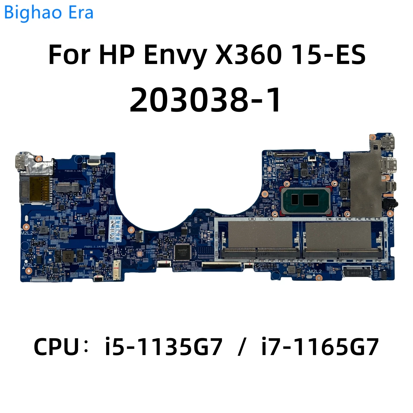 203038-1 For HP Envy X360 15-ES 15m-ES 15t-ES Laptop Motherboard With i5-1135G7 i7-1165G7 CPU SPS：M45472-601 M45473-601