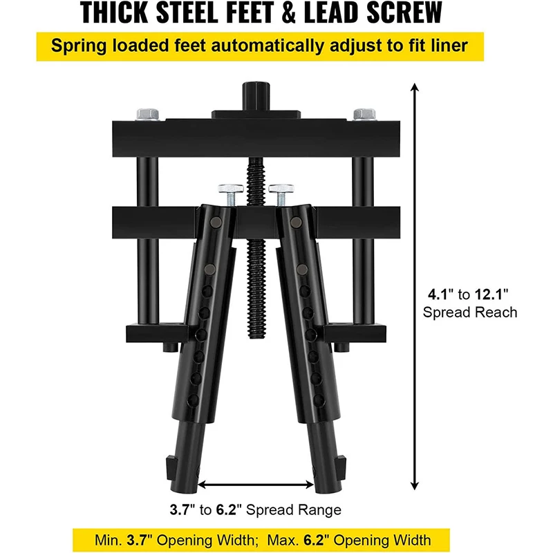 Cylinder Liner Puller Engine Works on Heavy-Duty Diesel Engines Wet Liners from 3-7/8\