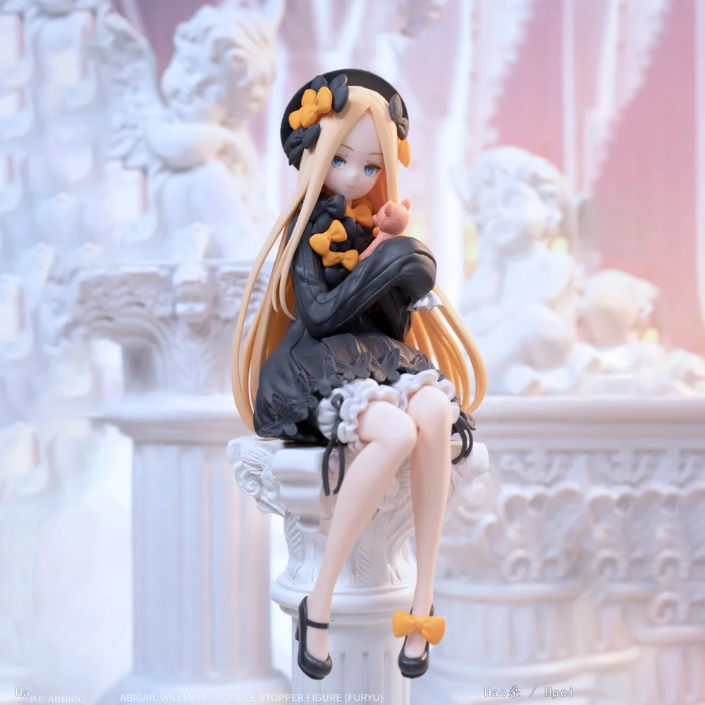 15CM Anime Fate/Grand Order Abigail Williams Figure Noodle Stopper Figure Sitting Model Toy Gift Collection Action Figure