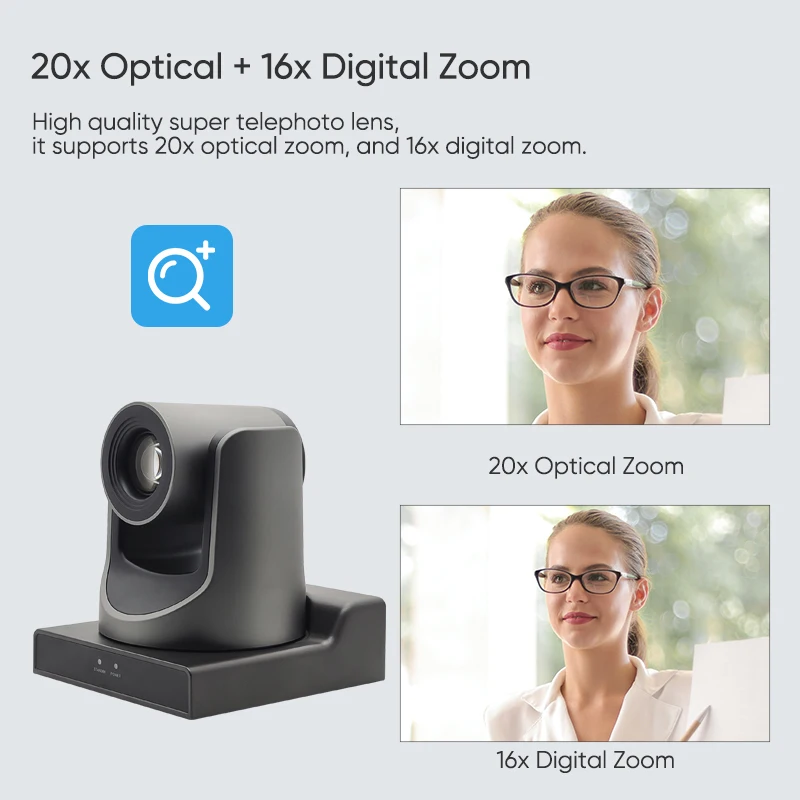 PTZ Camera USB2.0 30X Optical Zoom HD 1080P Auto focus Live Streaming Video Cam for Conference Church