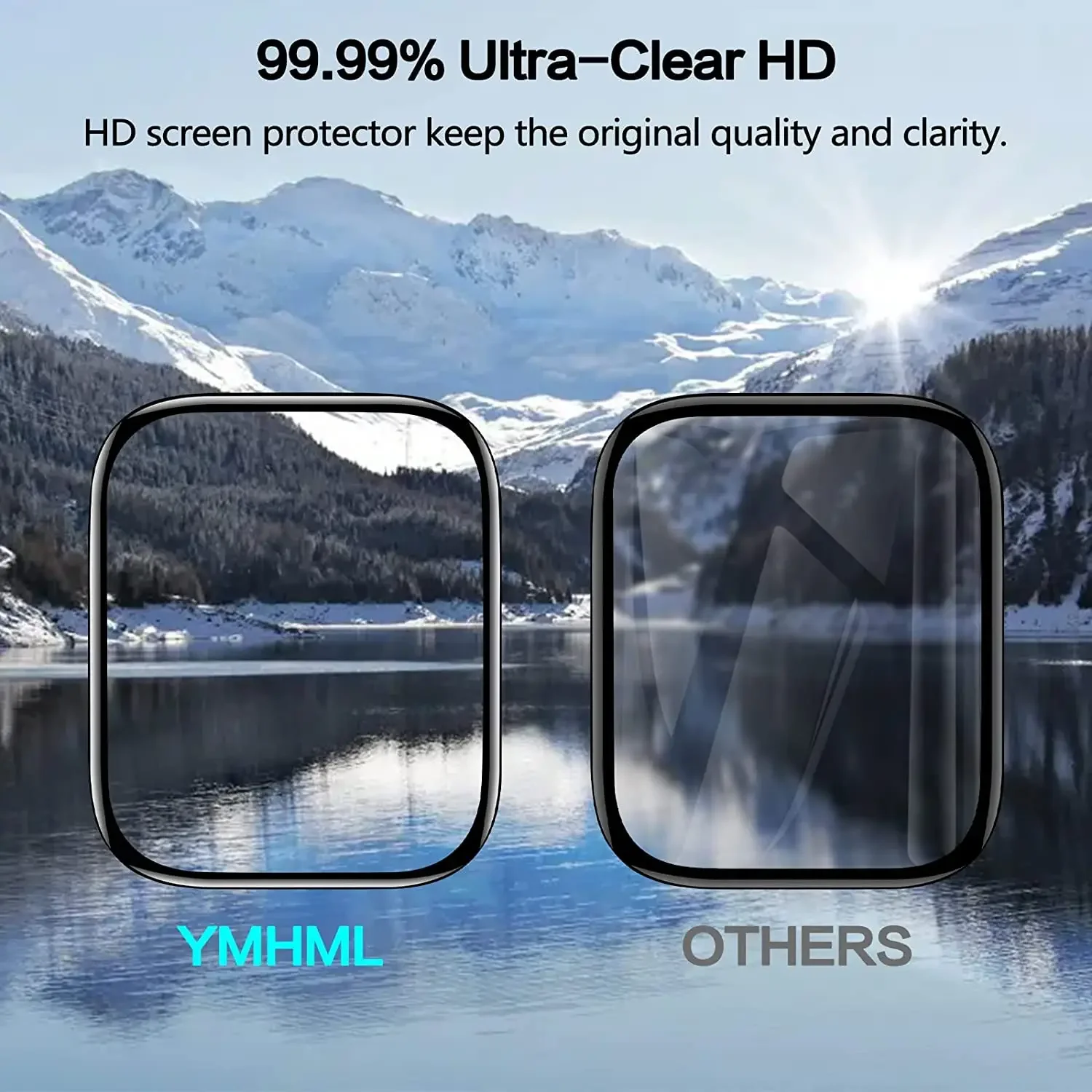 Film Pelindung untuk Jam Tangan Apple 44Mm 40Mm 45Mm 41Mm 42Mm 38Mm Pelindung Layar Melengkung 3D Seri Iwatch 9 8 7 6 Se 5 3 Ultra 49Mm