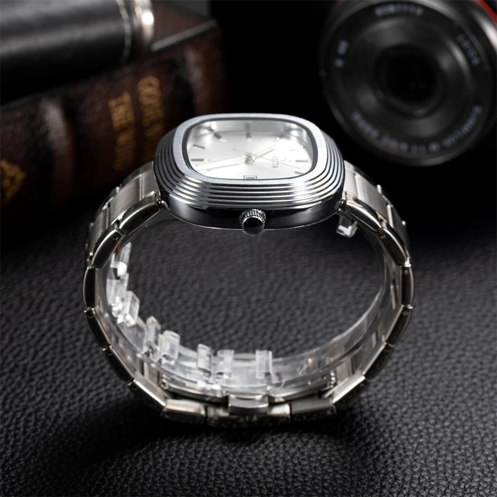 KETTA موضة جديدة ساعات ترفيهية للرجل مضيئة التقويم وظيفة مربع الهاتفي مقاوم للماء ساعة كوارتز رجالية reloj hombre