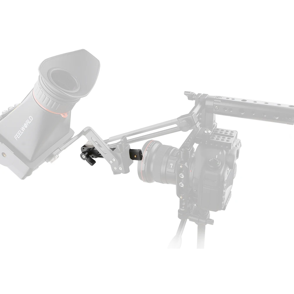 HDRIG Standard NATO Rail With ARRI Rosette Mount And M6 Knob for EVF/ Monitor/ Flashlight