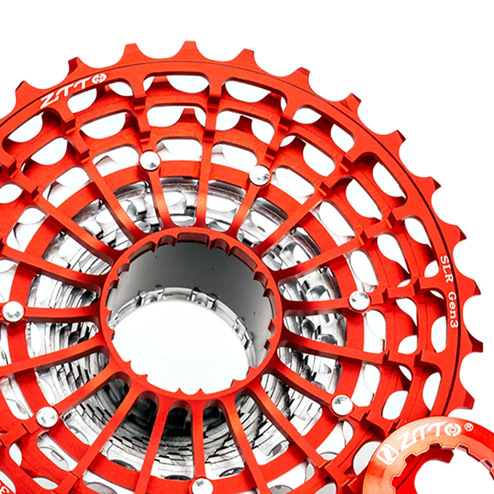 ZTTO SLR Gen3 12s Road Bike Cassette New Tooth Shape Super Light Weight Red Purple Blue 11-30 11-34 11-36 K7 12s Spokets HGR