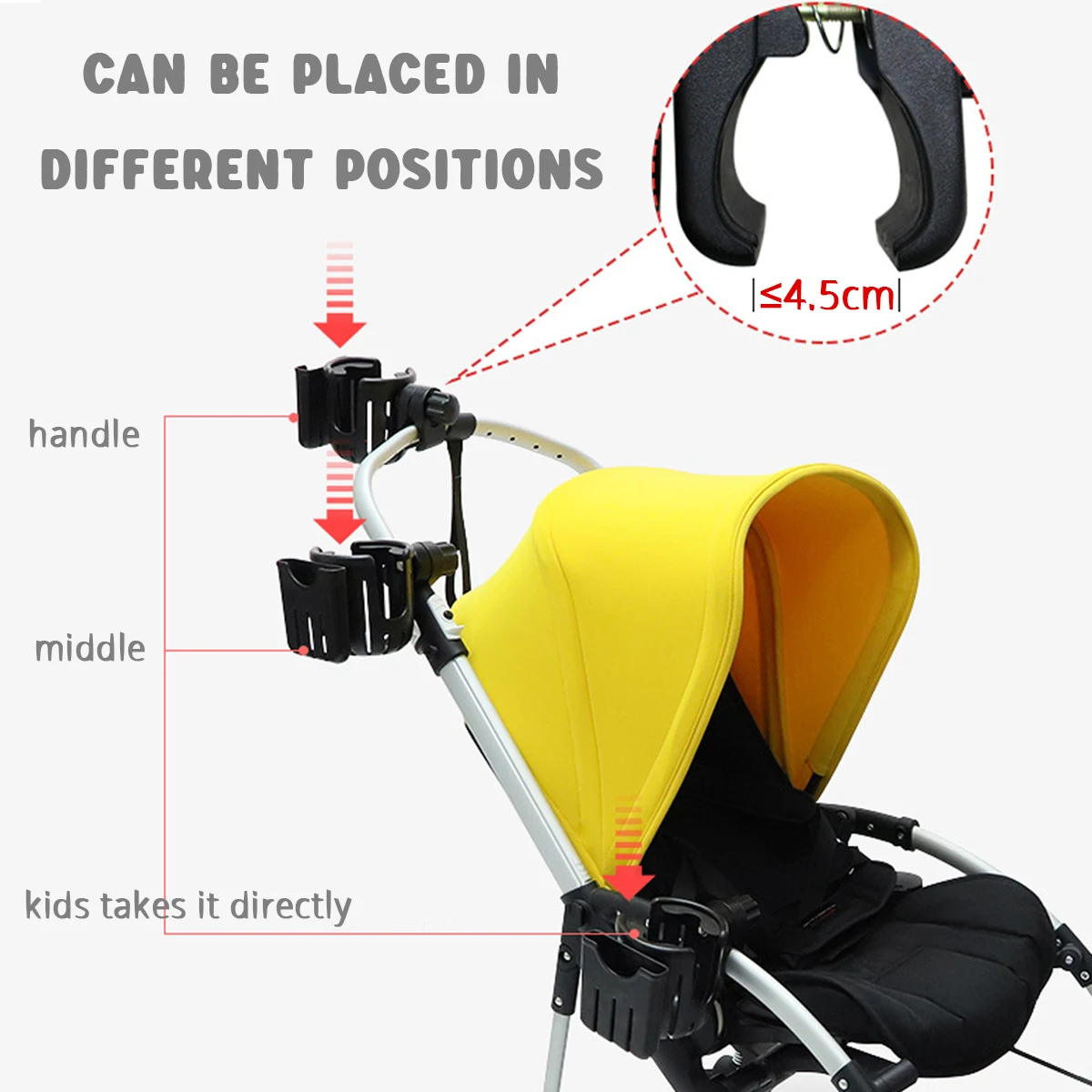 Stroller Cup Holder Phone Support Milk Bottle Drink Cup Holder  Universal Pram Baby Stroller Accessories