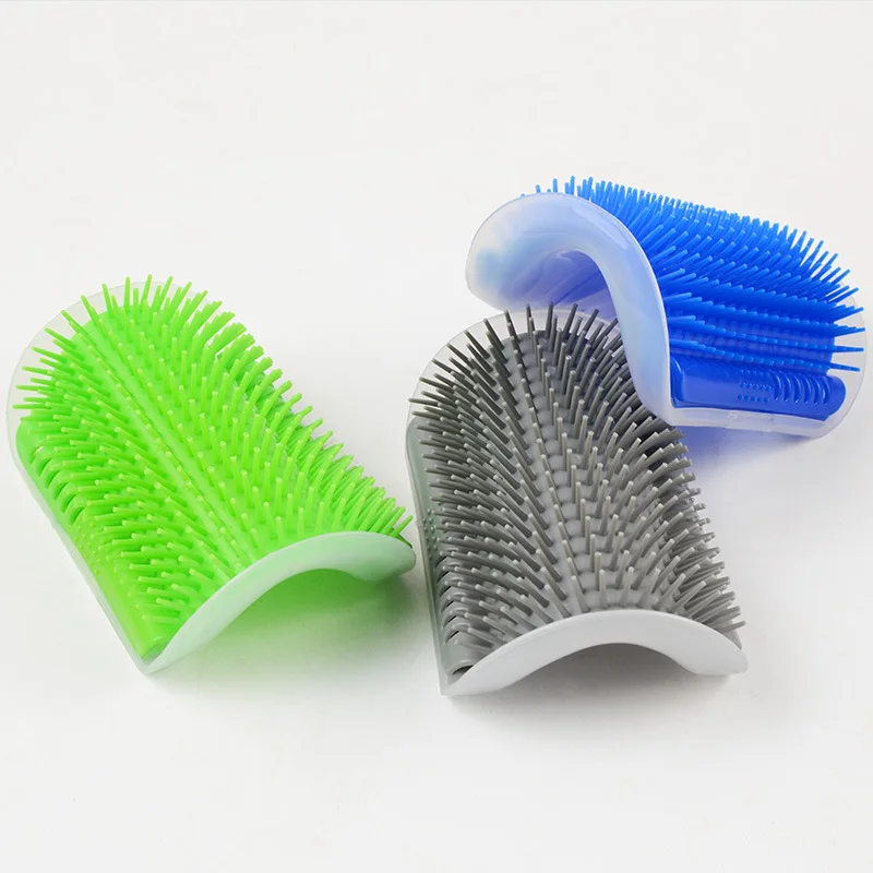 Cats Brush For Corner Cat Massager Self Clean Groomer Comb For Cat Hair Removal Brush Cats Rubs The Face Pet Product With Catnip