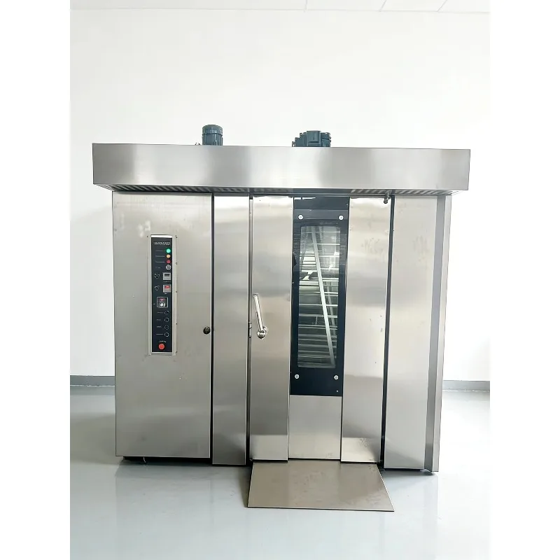32-Tray Wood-Fired Digital Control Commercial Rotary Baking Oven Biscuit/Cookie Bread Cake Toast Energy Saving