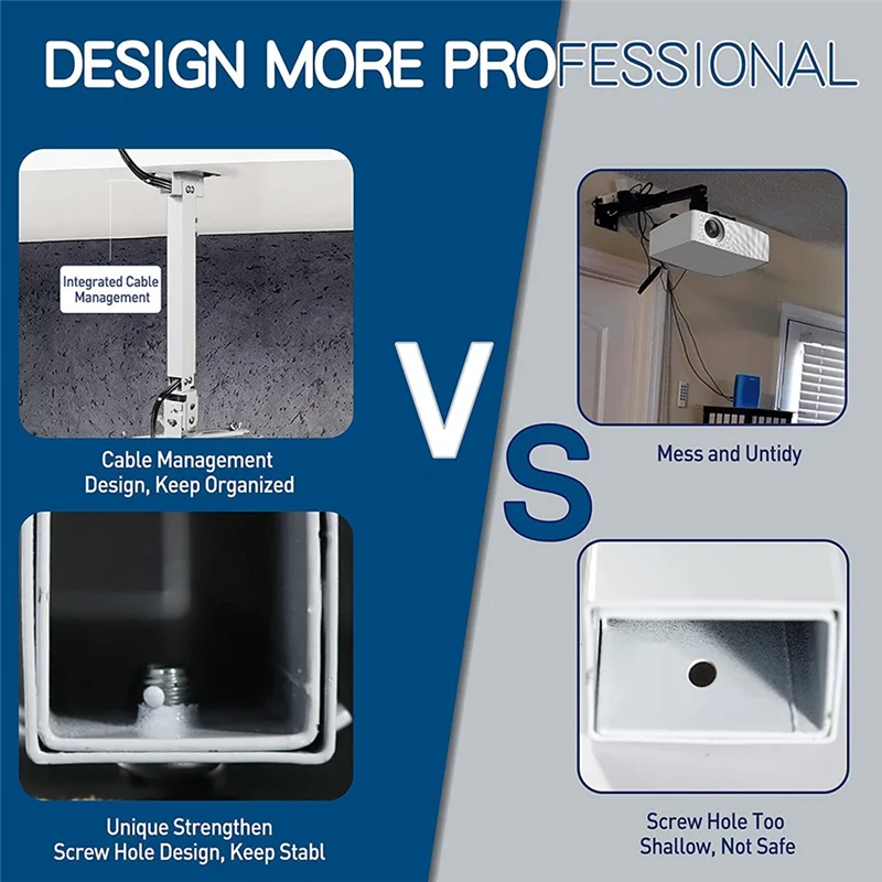 ABZW Universal C6 C2 C3 TD96 TD97 proyector soporte de montaje en pared de techo soporte colgante YG650 C6 M19 K25 soporte de proyector blanco Du