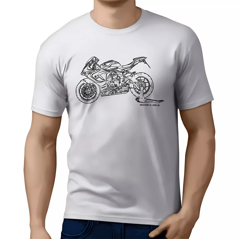 2024 new MOTORCYCLE  T Shirt Pure Cotton Clothing Leisure Short Sleeve O Neck Cool Tee For A  F3 675RC 2017 Motorbike Fan