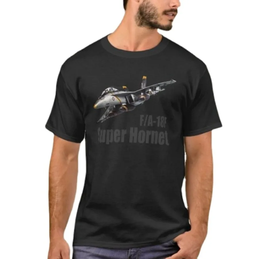 F/A-18F Super Hornet Carrier Based Fighter T-Shirt. Summer Cotton O-Neck Short Sleeve Mens T Shirt New S-3XL