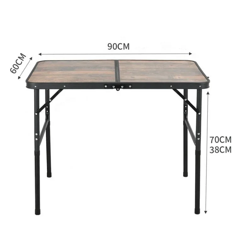 

# HISPEED MDF Tabletop Storage Basket Folding Camping Tables 3ft Multi-use Table Trips Adjustable Picnic Table Kit