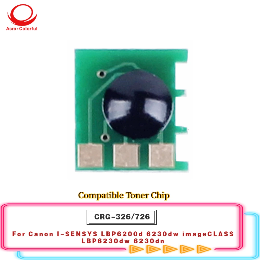

CRG-326 726 Compatible Toner Chip For Canon I-SENSYS LBP6200d 6230dw imageCLASS LBP6230dw 6230dn Printer Copier Cartridge Chip