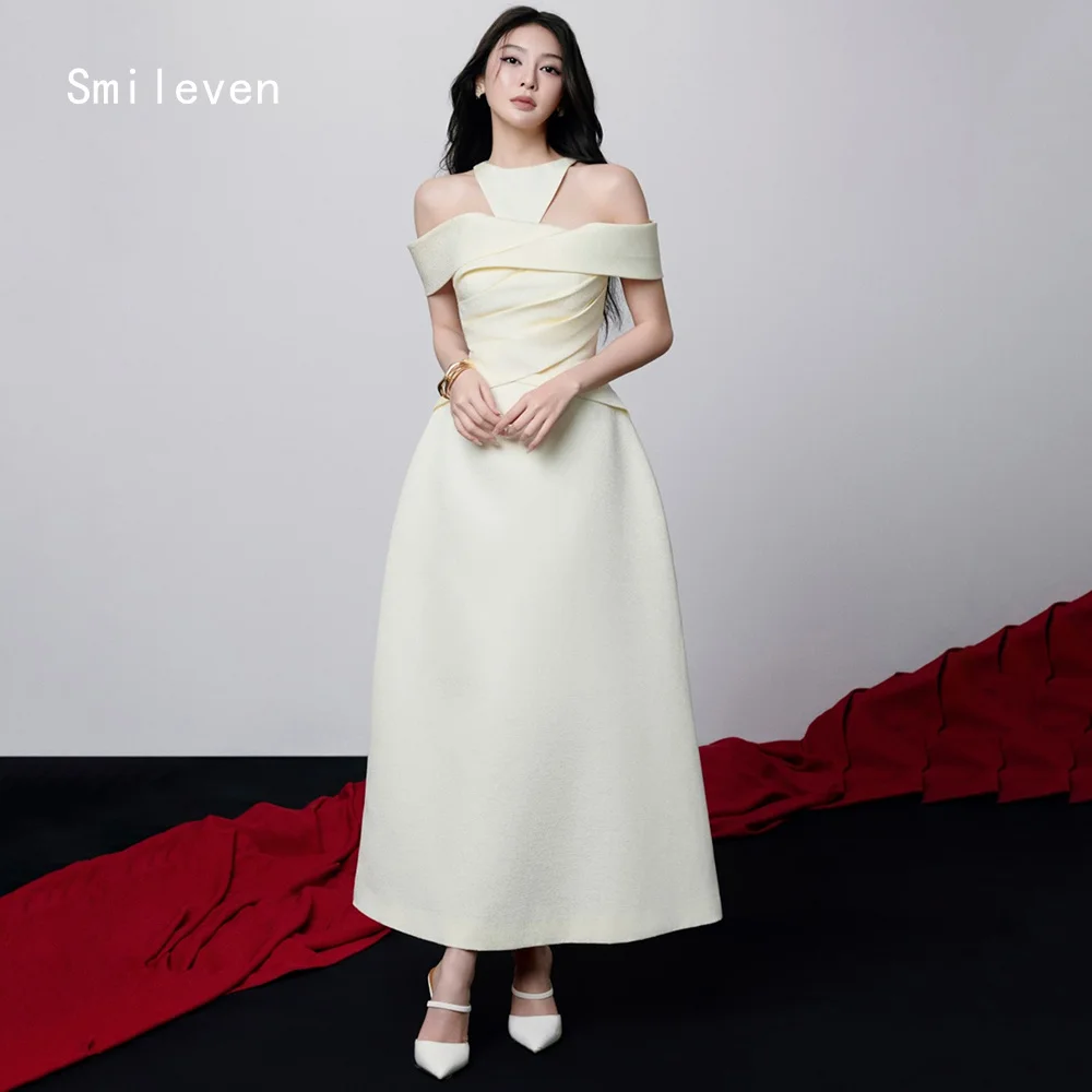 

Smileven Luxury A Line Prom Dress Design Oriented Halter Party Gowns Off The Shoulder Formal Occassion Dress Customized 2026