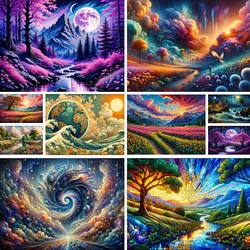 Landscape Beautiful Nature Painting By Numbers Crafts Supplies For Adults Home Decoration Personalized Gift Ideas Wholesale 2024