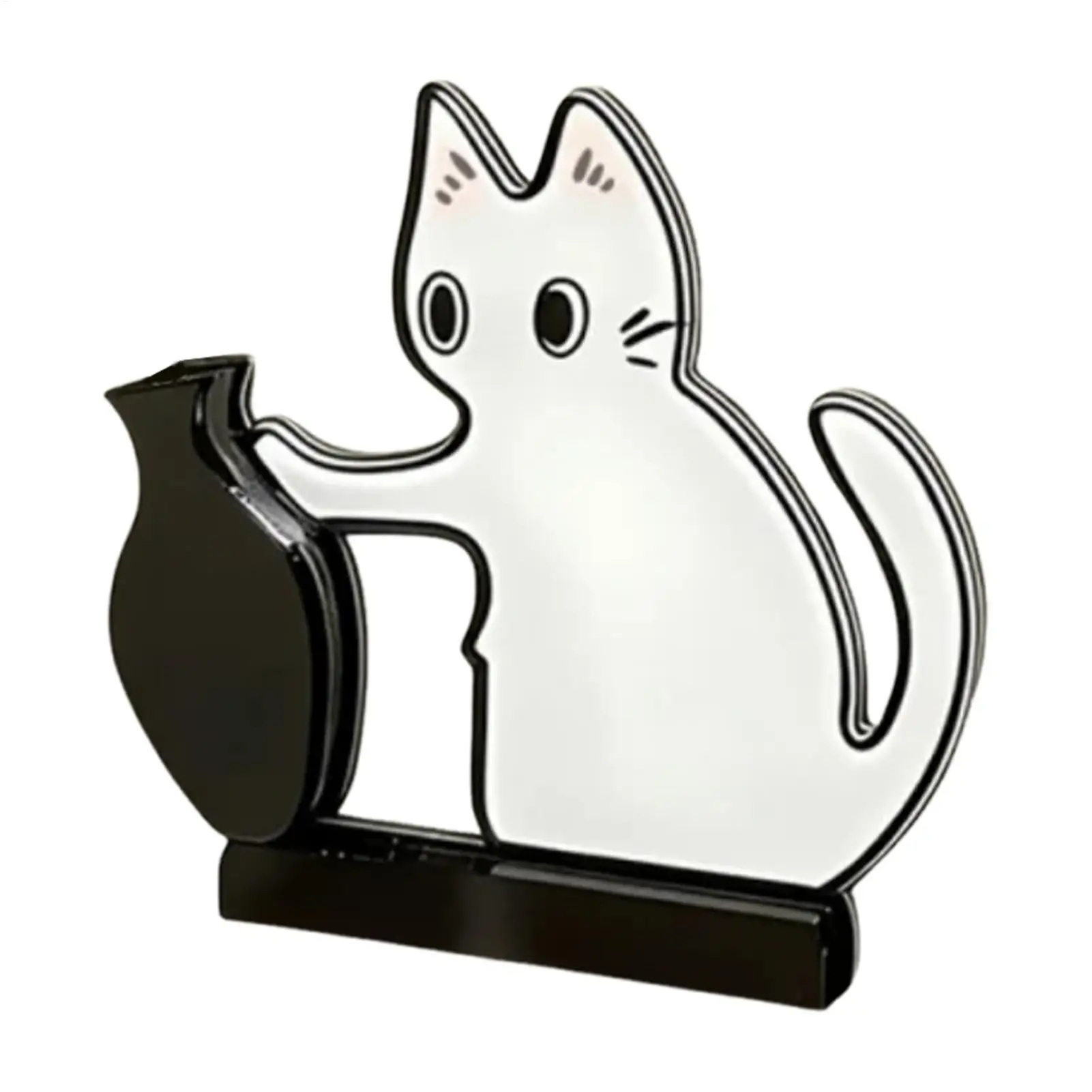 Acrylic Cat W hisker Holder Fridge Magnet Memorial Keepsake Vase For Fallen Whiskers, Cute Cat Lover Gift For Refrigerator Decor