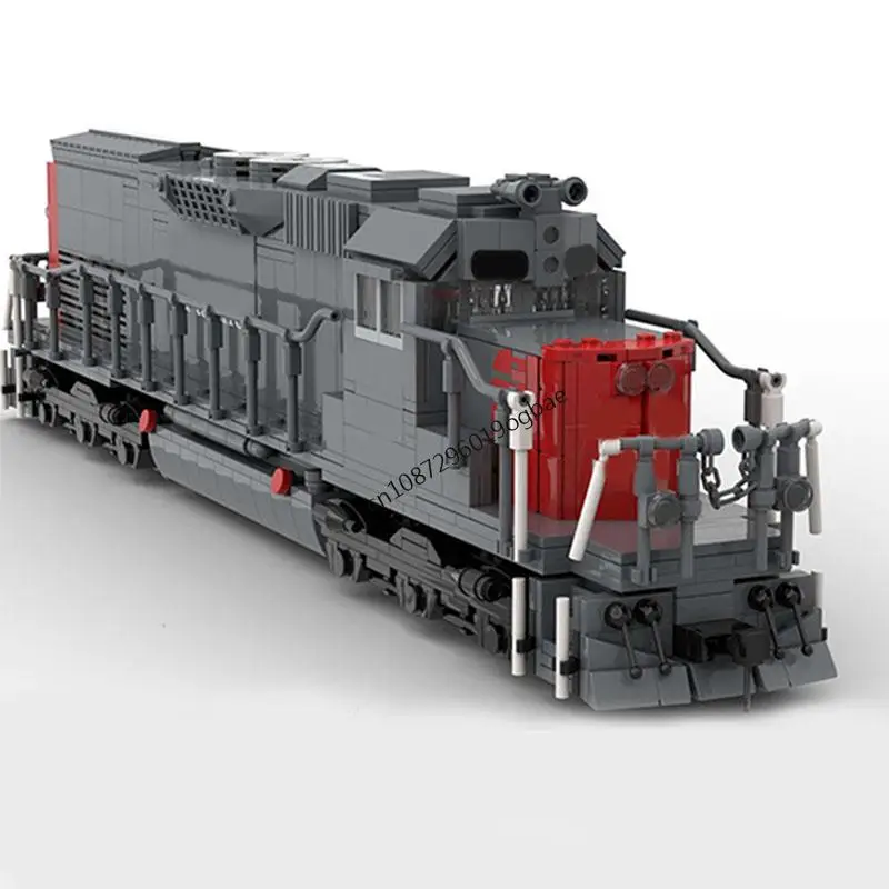 

New 1910Pcs City Technical Train Tracks Railway Moc Pacific Emd Sd40T-2 Model Building Blocks Diy Creative Ideas Kids Toys Gifts