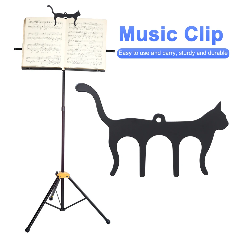 M Shaped Music Book Clips Metal Creative Page Holders Clip Practice Guitar Piano for Magazines Newspapers for Music Lovers Gift