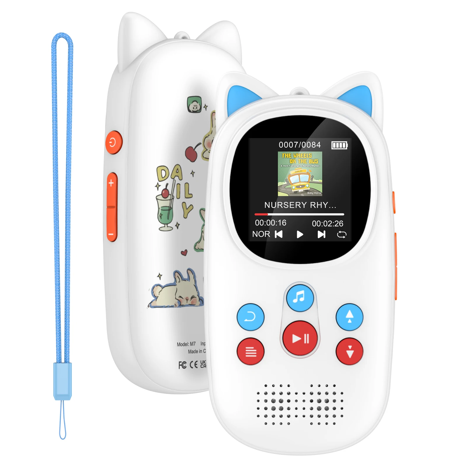 

32GB MP3 player, children's version, Bluetooth, MP3 player, children's music player, speaker, expandable up to 128GB