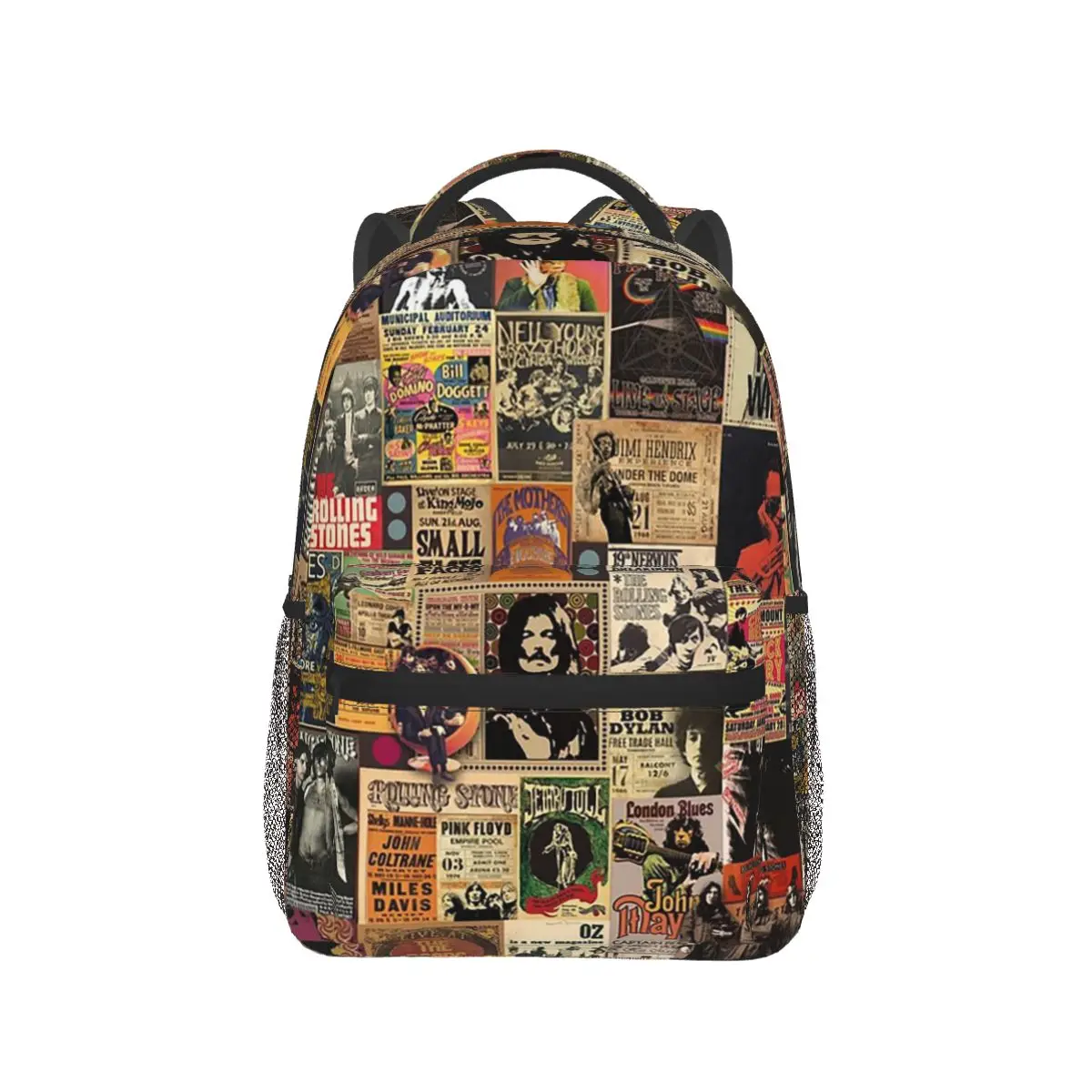 Rock N' Roll Stories Backpack Hot Sale Daypack Large Capacity Kids BookBag School Bag Shoulder Bags for Men Women