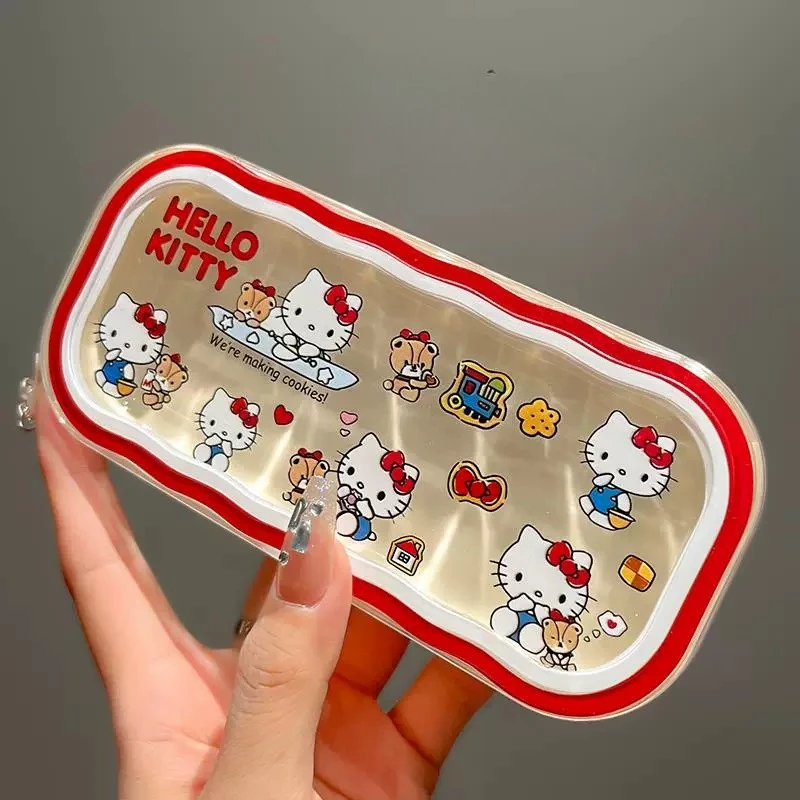 Hello Kitty Glasses Box Portable Student Stain Resistant Cute High Quality Transparent Pressure Resistant Glasses Box Wholesale - view 2
