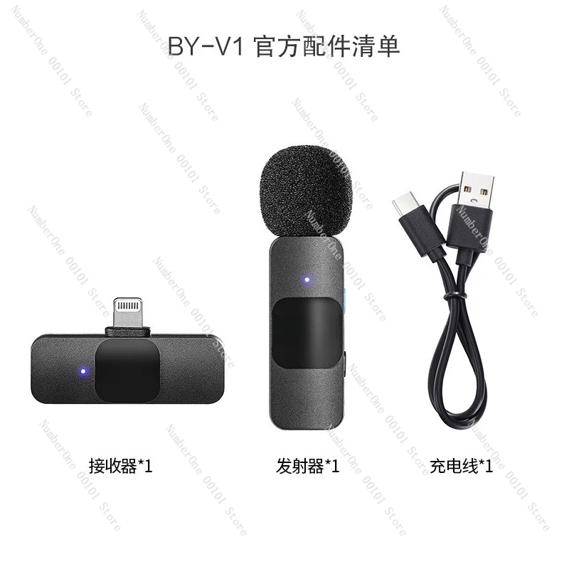 BY-V20 One to Two Wireless Microphone-BY-V1-BY-V2-BY-V10 Lavalier Microphone