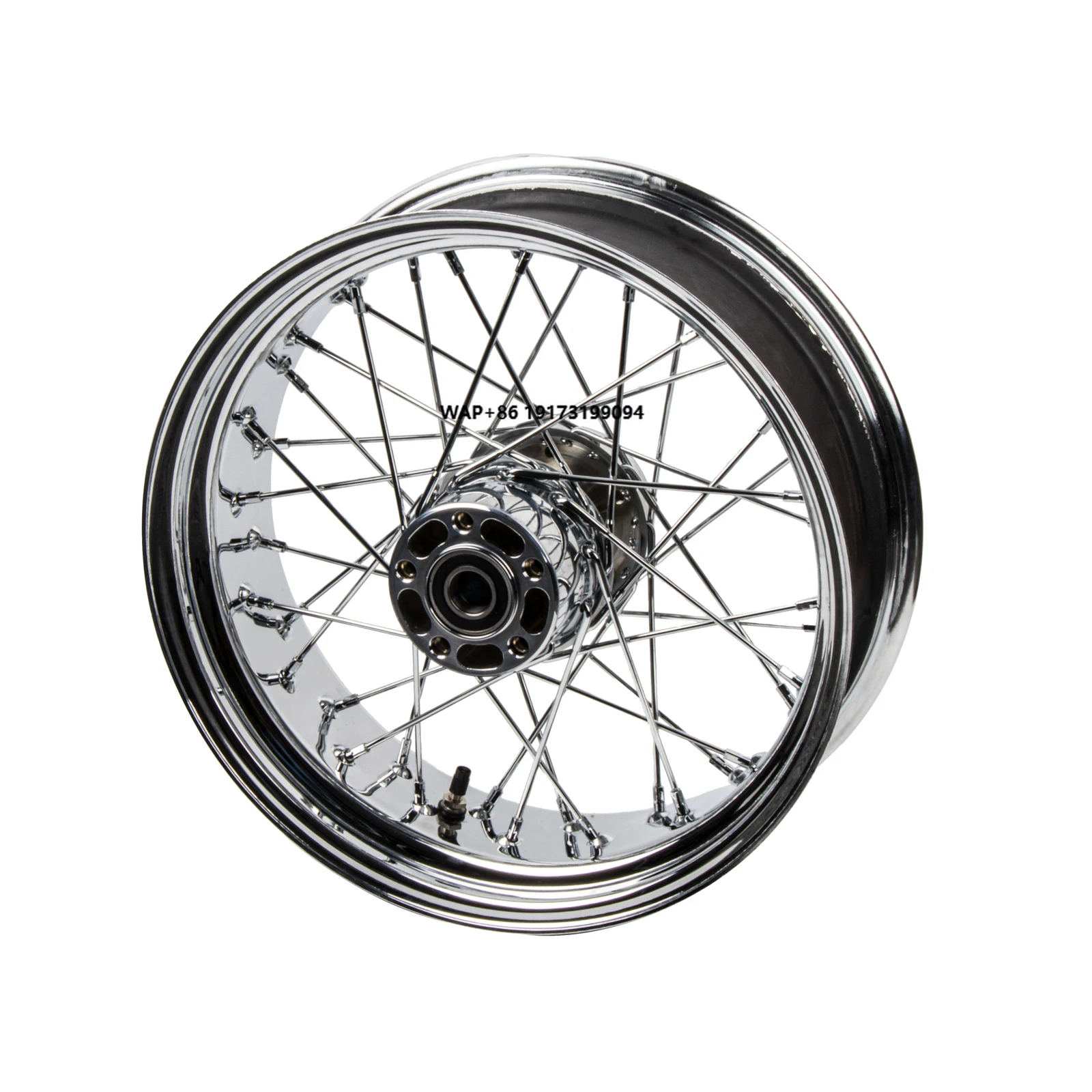 

OEM/ODM Steel Spoked Rear Wheel 18*5.5'' Mirror Chrome Finish Motorcycle Rim for 18 Later Street Bob Tubeless