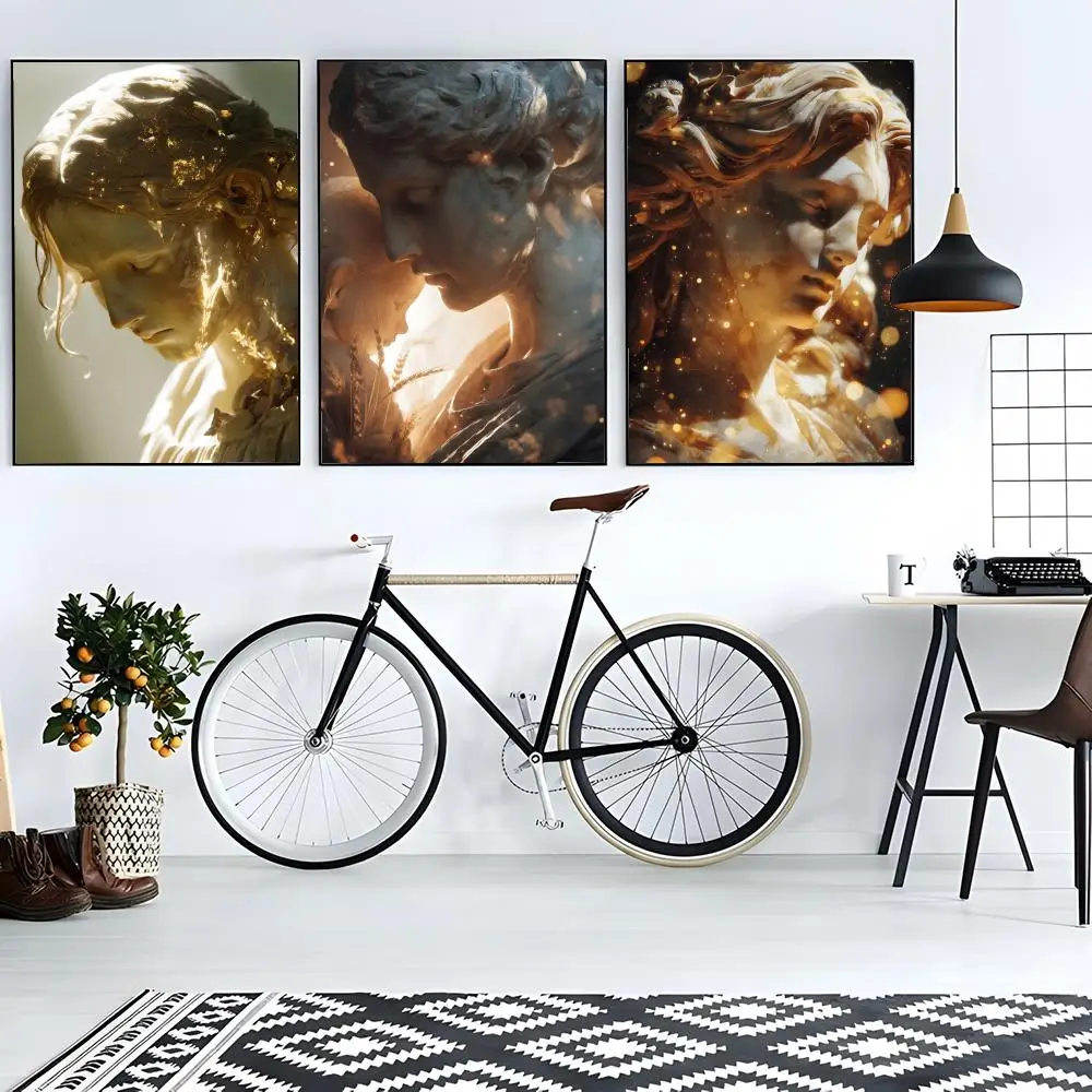 Uncontrolled Art O-Out of Control Divinity Rhea Poster Sticky Poster Paper Sticker DIY Room Bar Cafe Wall Decor Gift